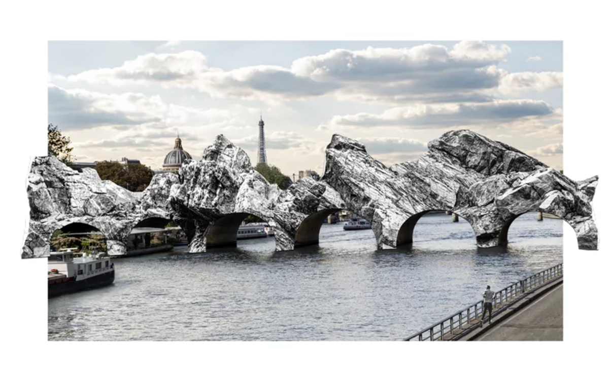 « La Caverne du Pont-Neuf », imaginée par JR en hommage à Christo et Jeanne-Claude