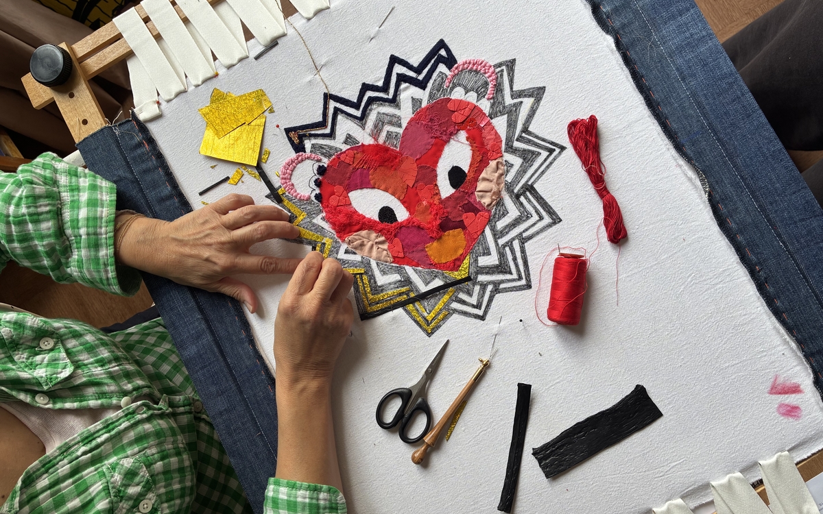 Broderie participative avec Juliette Le roux