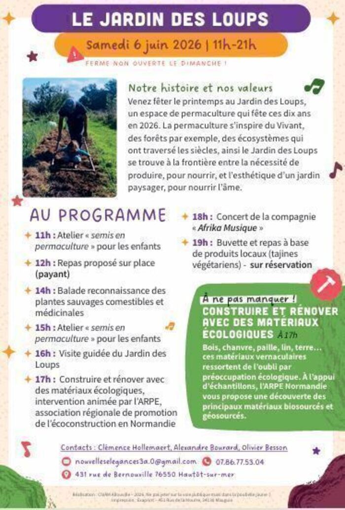 CIVAM Vachement dépaysant - Le jardin des loups