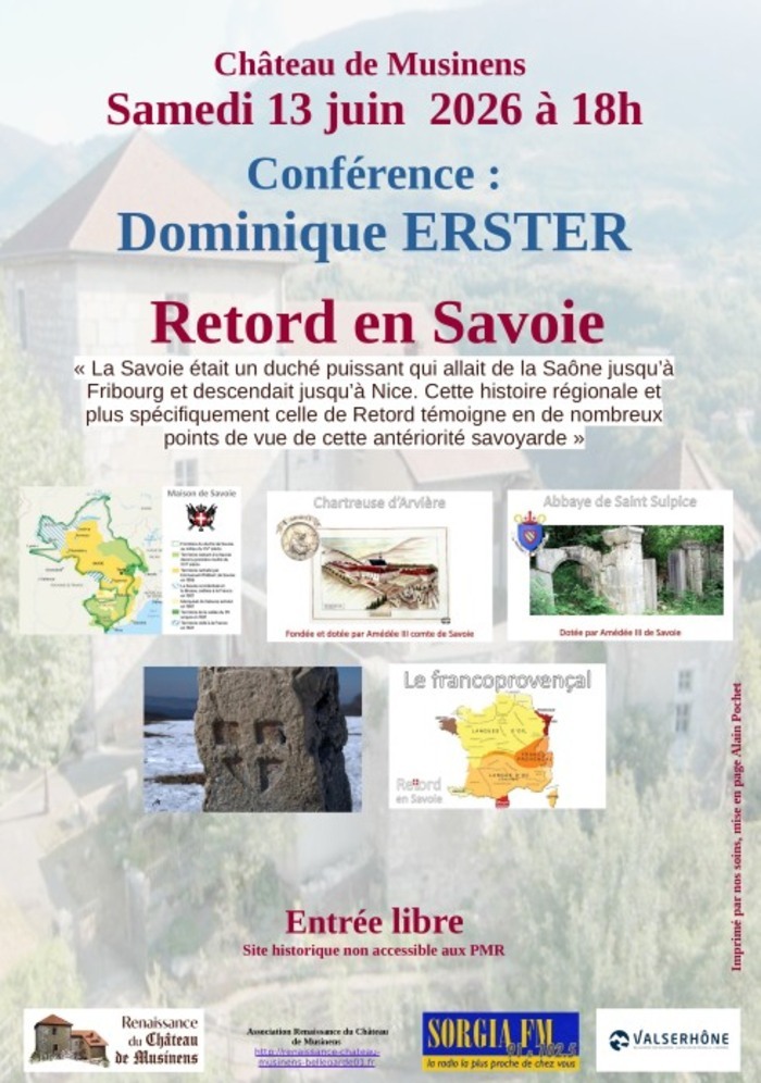 Conférence : Retord en Savoie