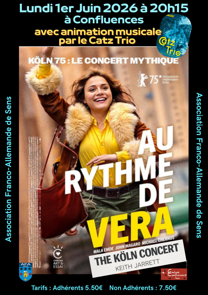 CinéKino, de l’Association Franco-Allemande de Sens, vous propose le lundi 1er Juin 2026 au cinéma Confluences à 20h.15 le film « Au rythme de Vera »