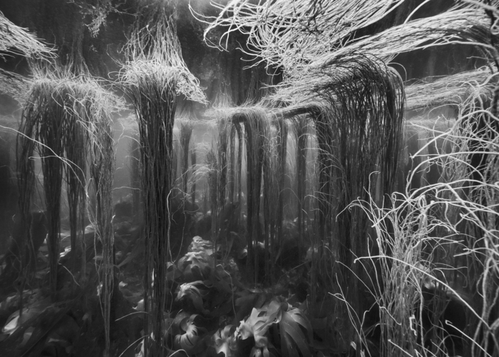Visite sensorielle de l'exposition "Hydroscape" de Nicolas Floc'h
