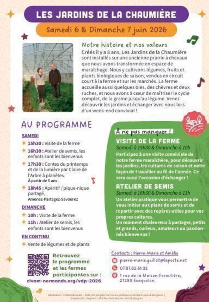 CIVAM Vachement dépaysant - Les jardins de la chaumière