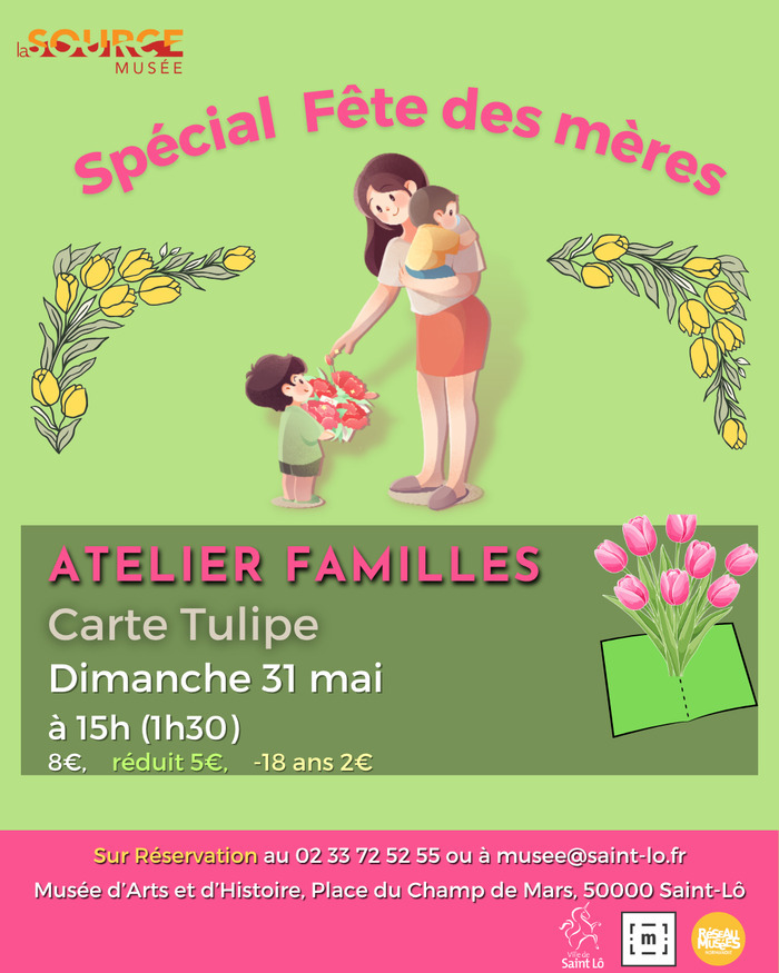Atelier Famille "Carte Tulipe"