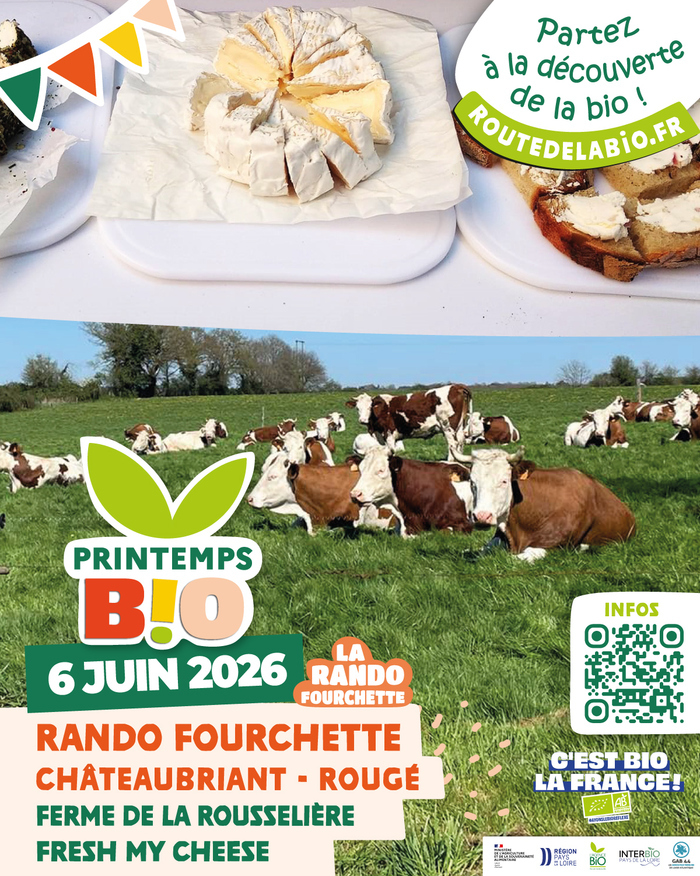 Rando fourchette - Boucle : Châteaubriant - Rougé - 20 km - Samedi 6 juin