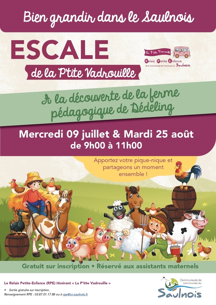 Sortie à la ferme pédagogique
