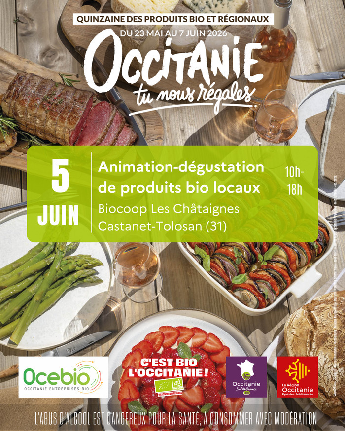 Animation-dégustation à Biocoop Les Châtaignes