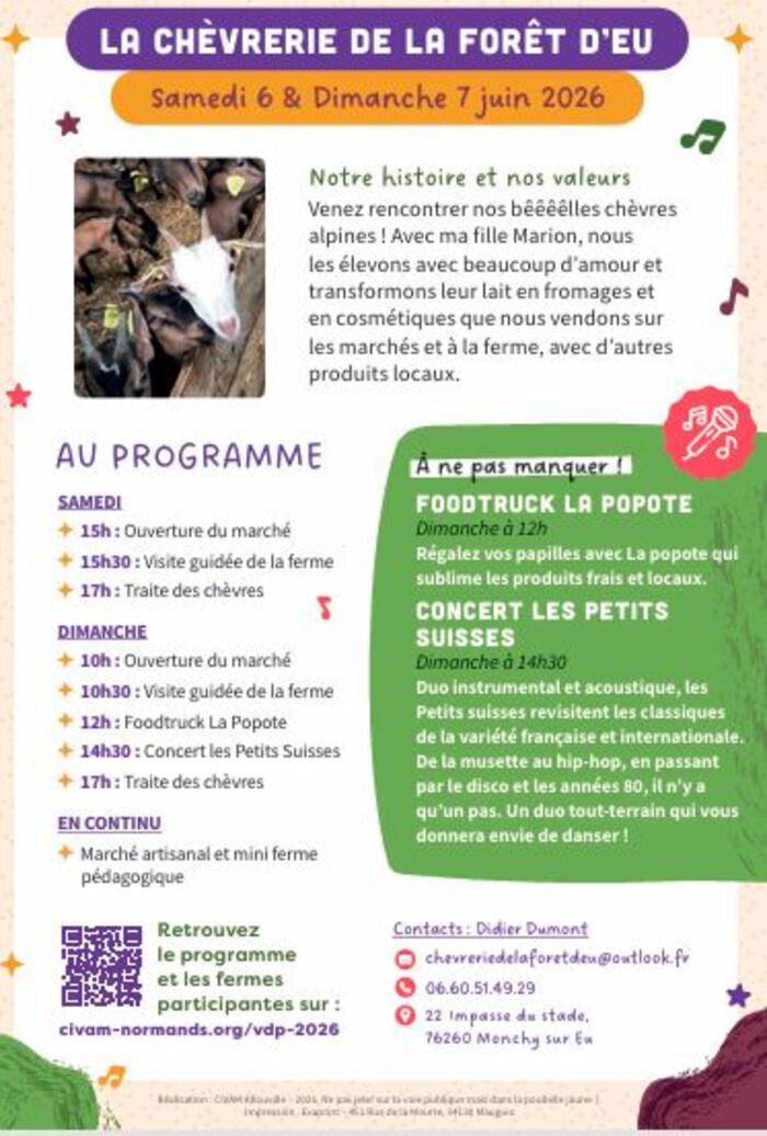 CIVAM Vachement dépaysant - La chèvrerie de la forêt d'Eu