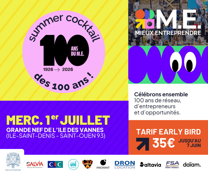 SUMMER COCKTAIL DES 100 ANS - MIEUX ENTREPRENDRE
