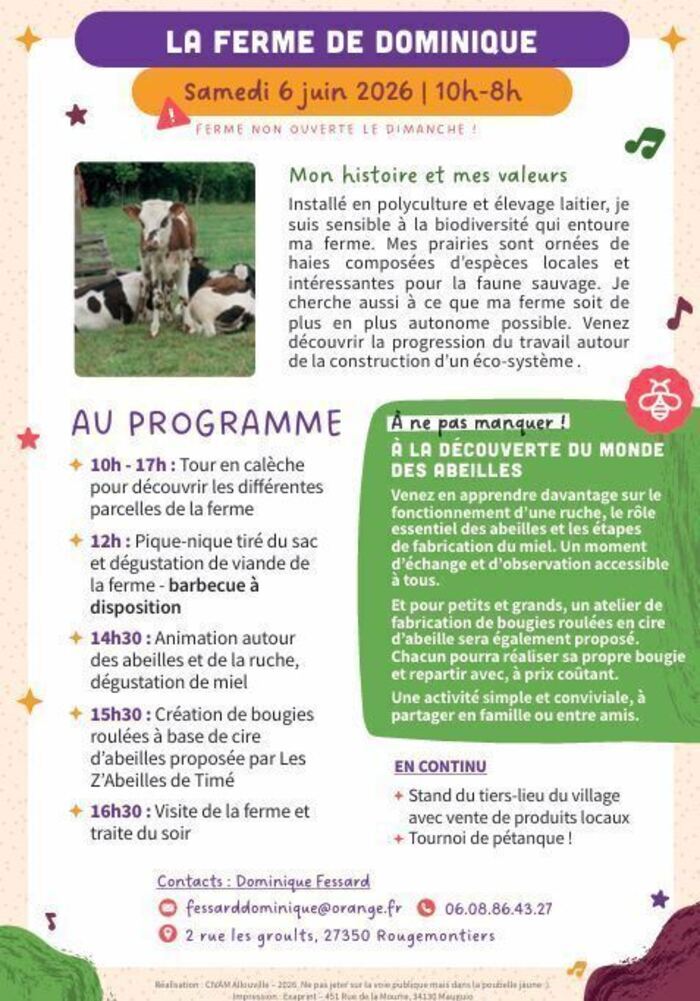 CIVAM Vachement dépaysant - La ferme de Dominique
