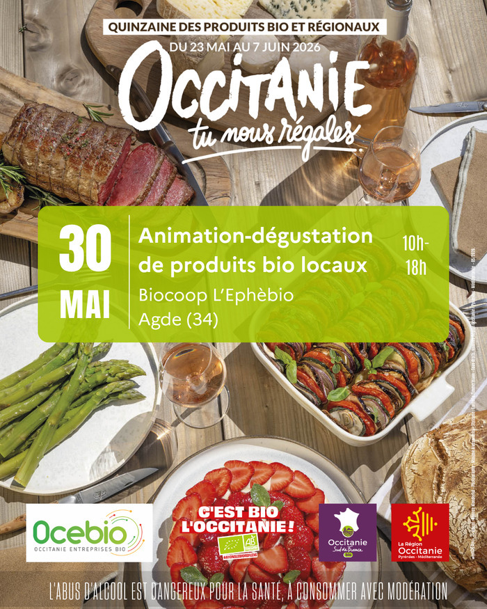 Animation-dégustation à Biocoop l'Ephèbio, Agde