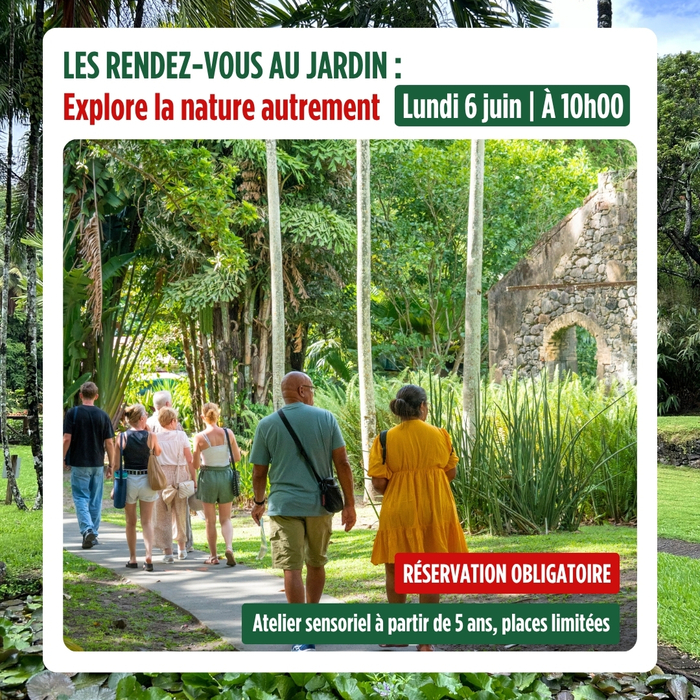 les rendez vous au jardin de l'habitation Latouche , une découverte sensorielle au zoo