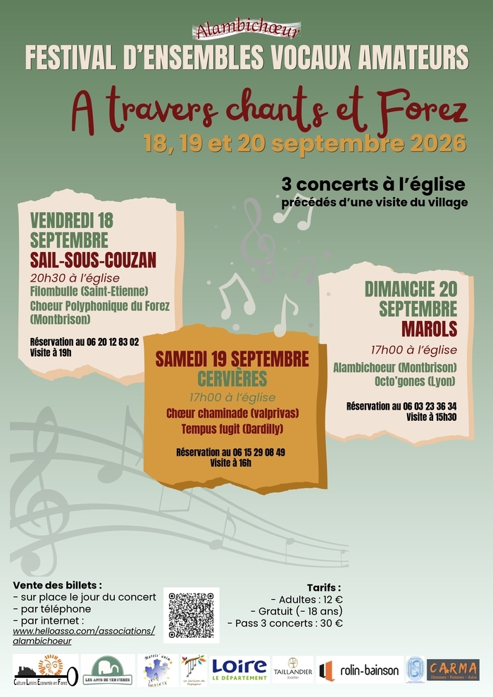 Festival A travers chants et Forez - 19 septembre à 17h00