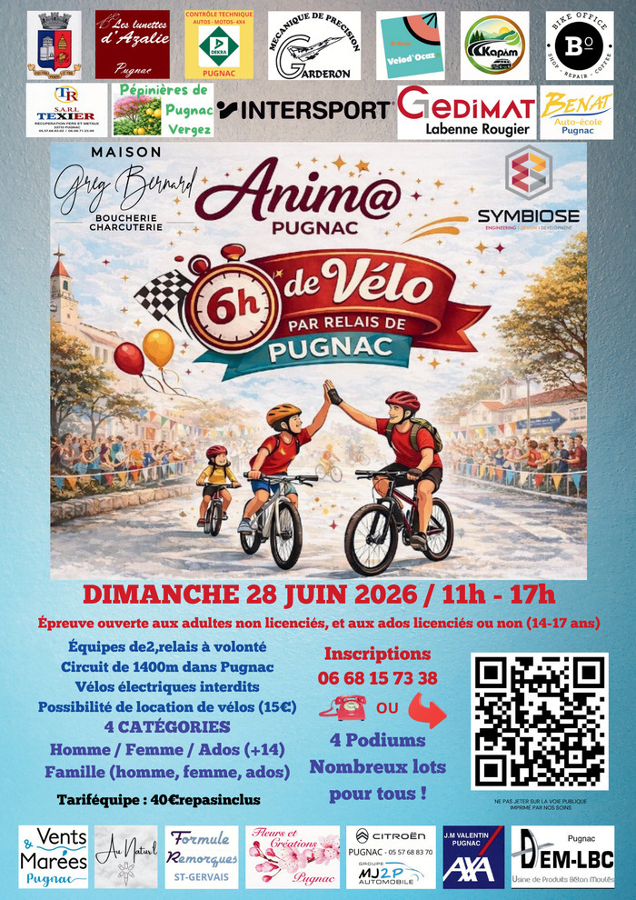 Les 6h de vélo par relais de Pugnac