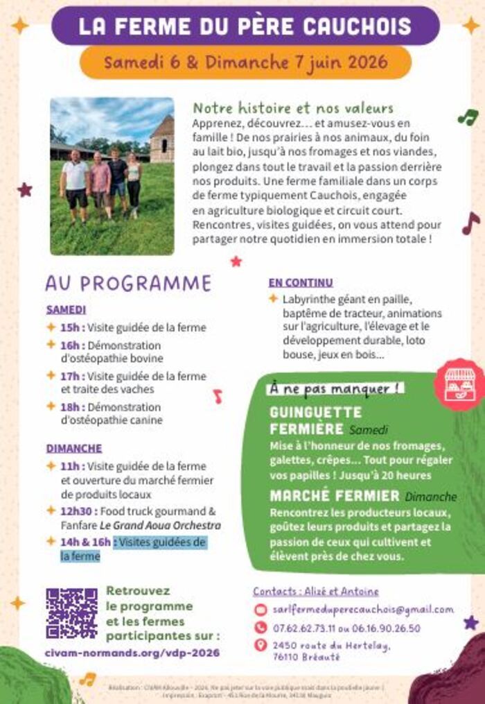 CIVAM Vachement dépaysant - La ferme du Père Cauchois