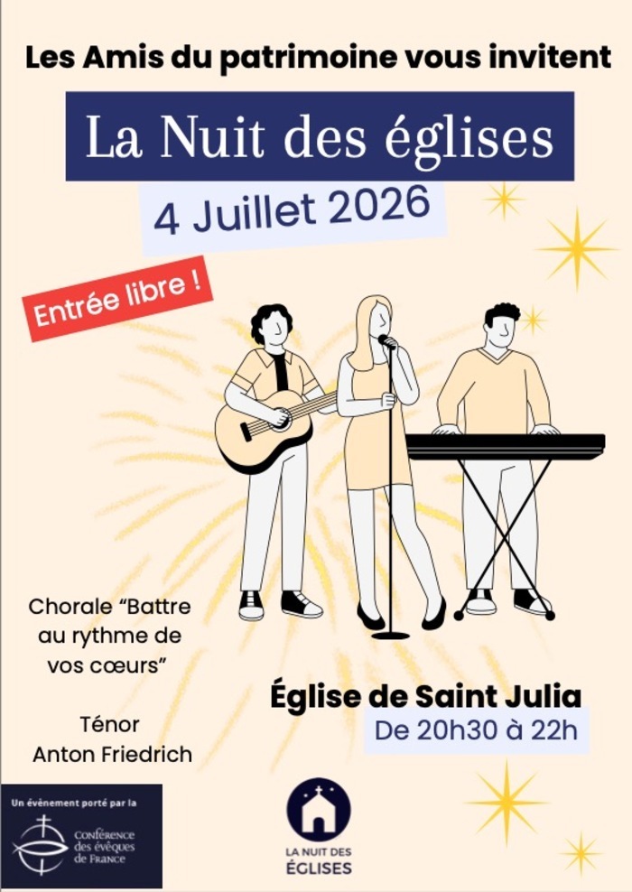 Nuit des églises 2026 à Saint Julia