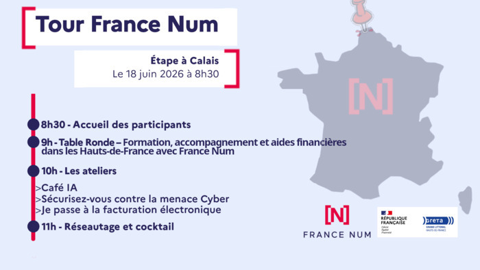 Le Tour France Num à Calais le 18 juin 2026