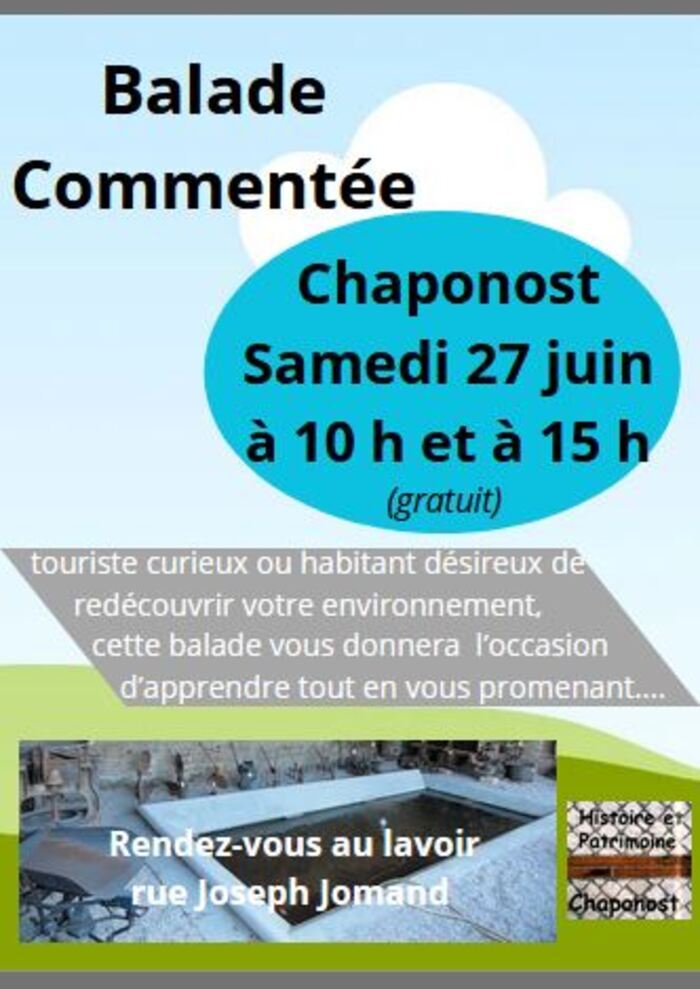 Balade commentée et visite du lavoir