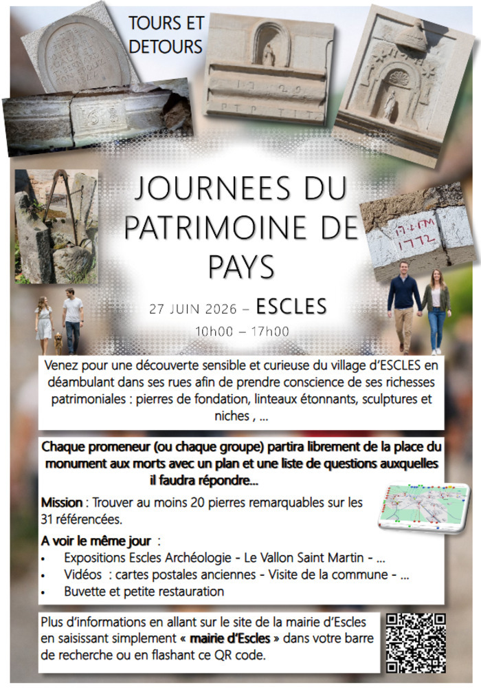 Tours et Détours du village d'Escles