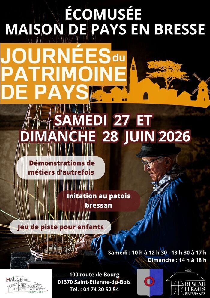 Journées du Patrimoine de Pays à l’Écomusée Maison de Pays en Bresse