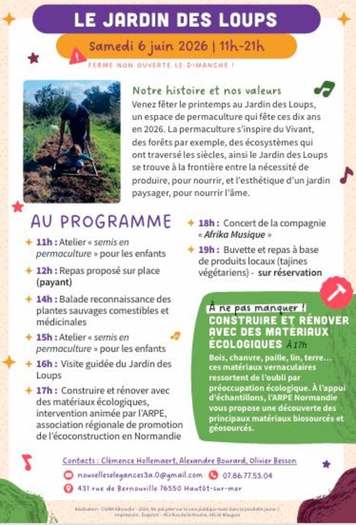 CIVAM Vachement dépaysant - Le jardin des loups