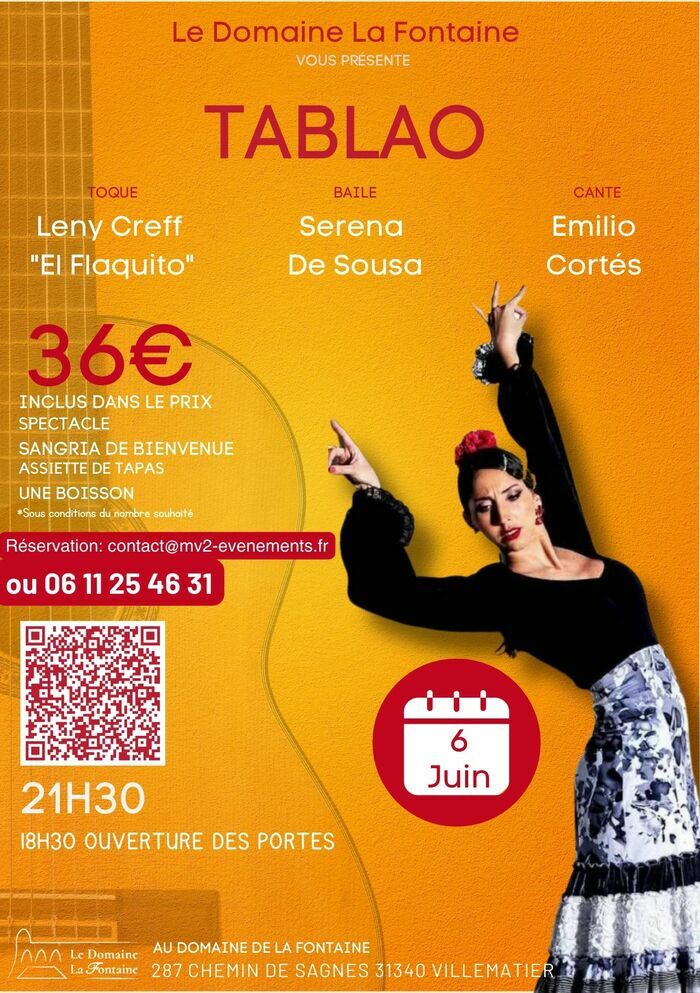 TABLAO AU DOMAINE LA FONTAINE 31340 VILLEMATIER