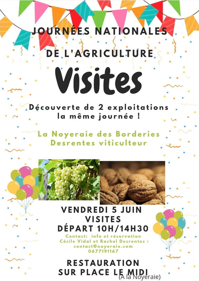 Noix et Vignes en Borderies - Visites découverte de 2 exploitations