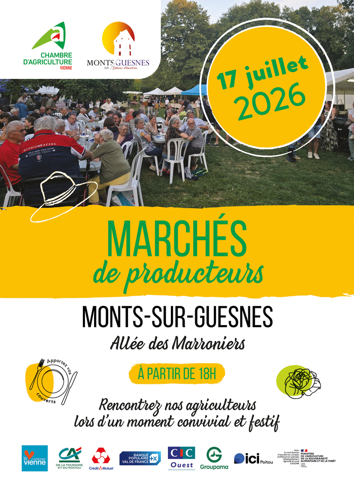 Marchés de producteurs - Monts-sur-Guesnes