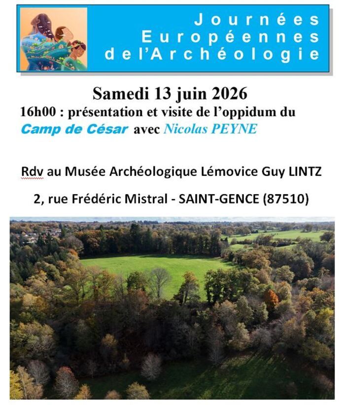 Présentation et visite de l'oppidum du Camp de César à Saint-Gence