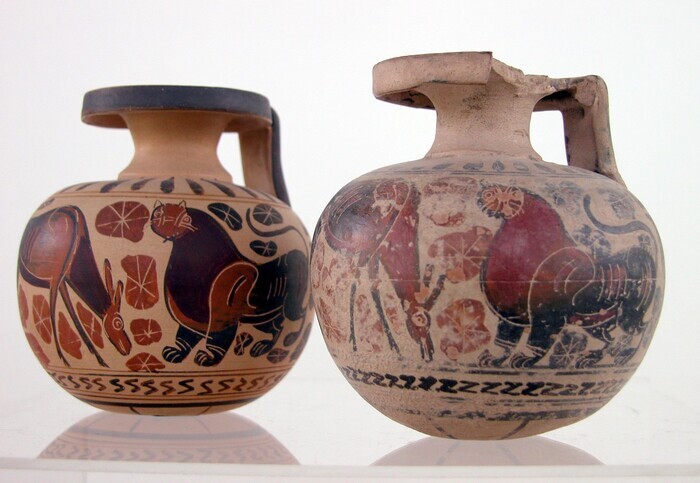 Céramiques antiques et répliques réalisées par Jean Montagu