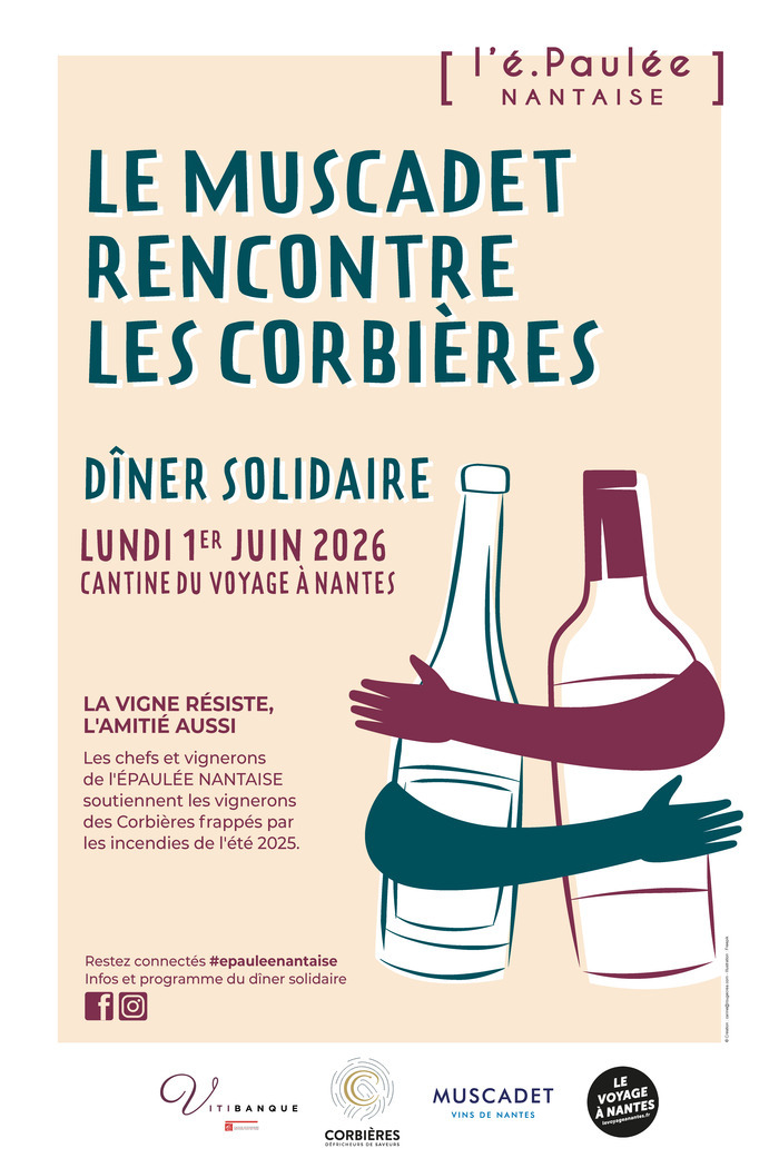 Dîner solidaire "Le Muscadet rencontre les Corbières"