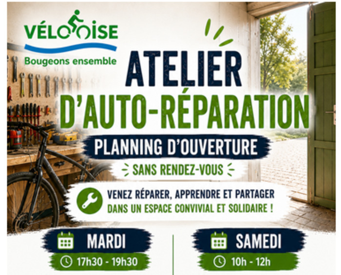 Atelier d'auto-réparation du samedi à Compiègne
