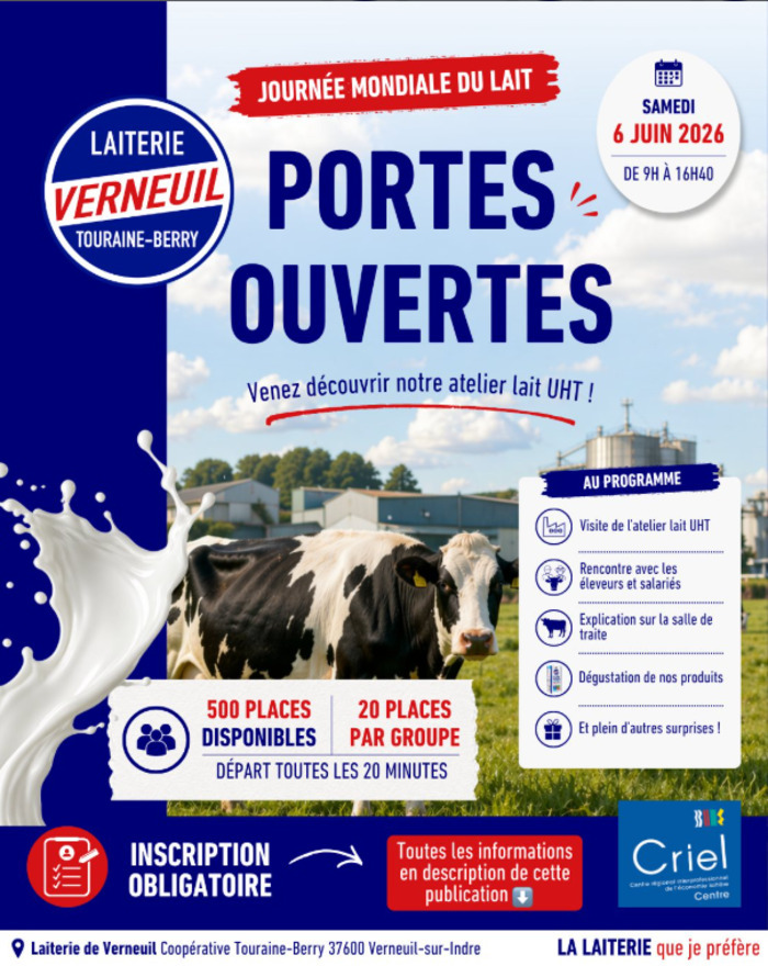Portes Ouvertes Laiterie Verneuil Touraine-Berry