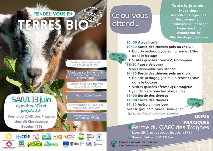 Ferme ouverte au GAEC des Trognes à Soudan (79)