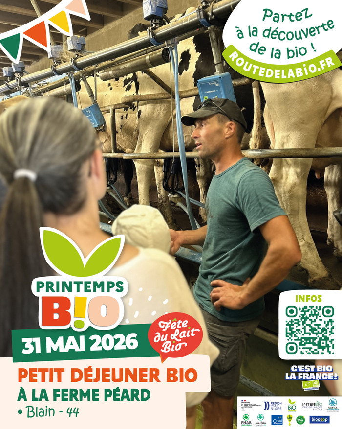 Petit déjeuner Bio à la Ferme Péard !