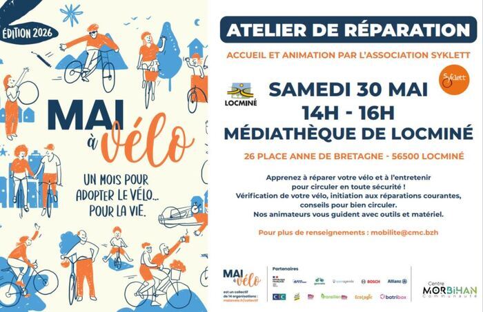 Atelier de réparation vélos