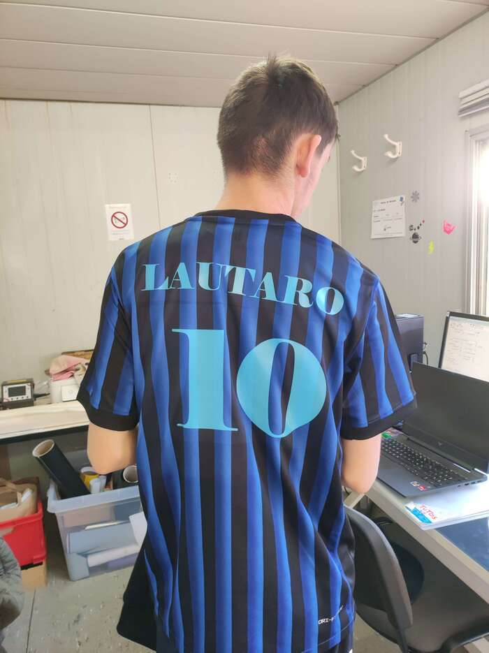 Atelier flocage maillots de foot