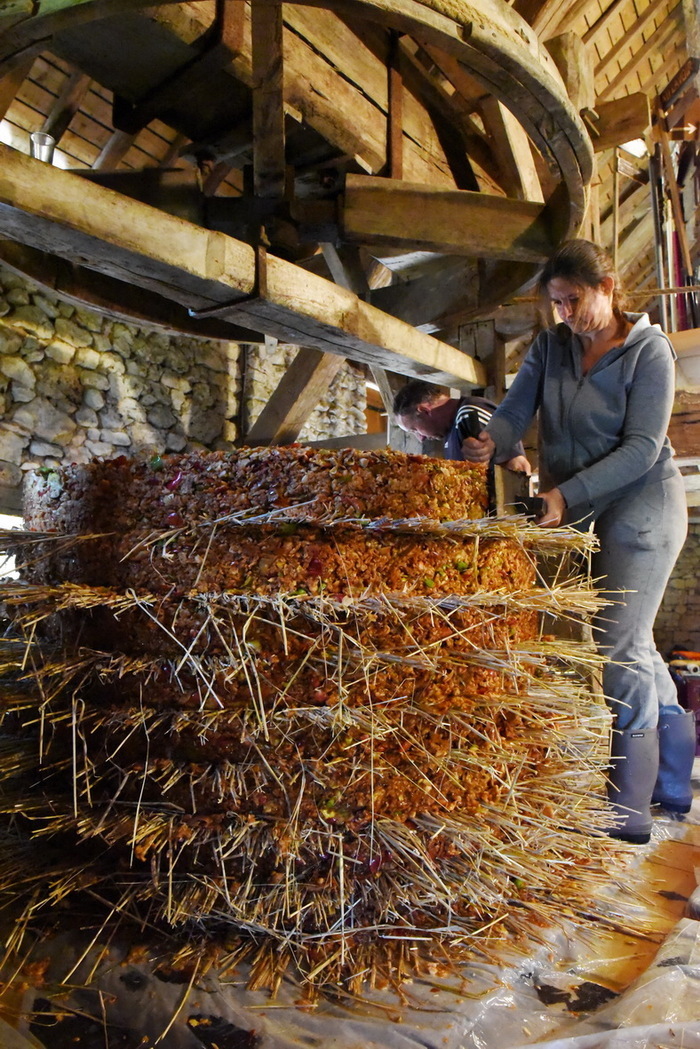 Visite guidée d'un pressoir unique en France avec les méthodes et les outils du moyen âge.