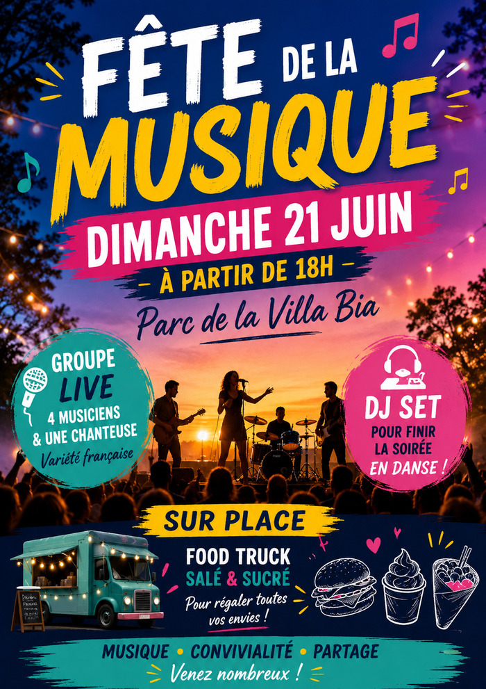 Concert & DJ set sous les étoiles à la Villa Bia
