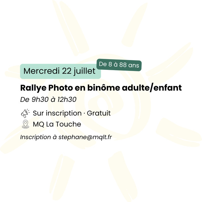 Rallye Photo - Binôme adulte/enfant