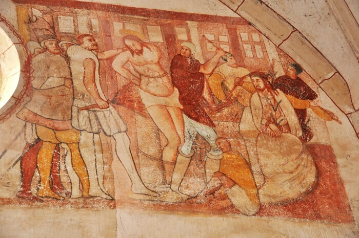 Visite guidée des peintures murales de l'église de Vault de Lugny
