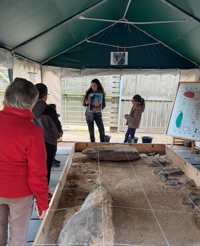 Atelier fouilles archéologiques reconstituées