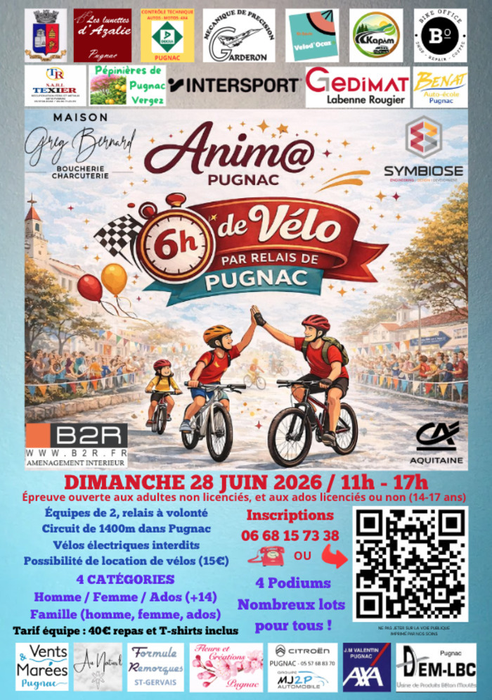 Les 6h de Vélo de Pugnac 2026